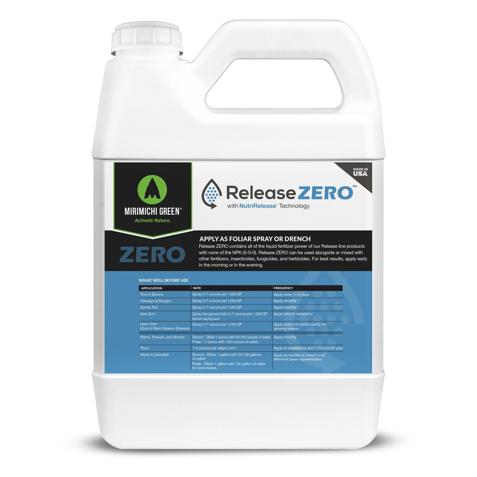 grass zero herbicide Release Zero Organic Nutrient Soil Enhancer