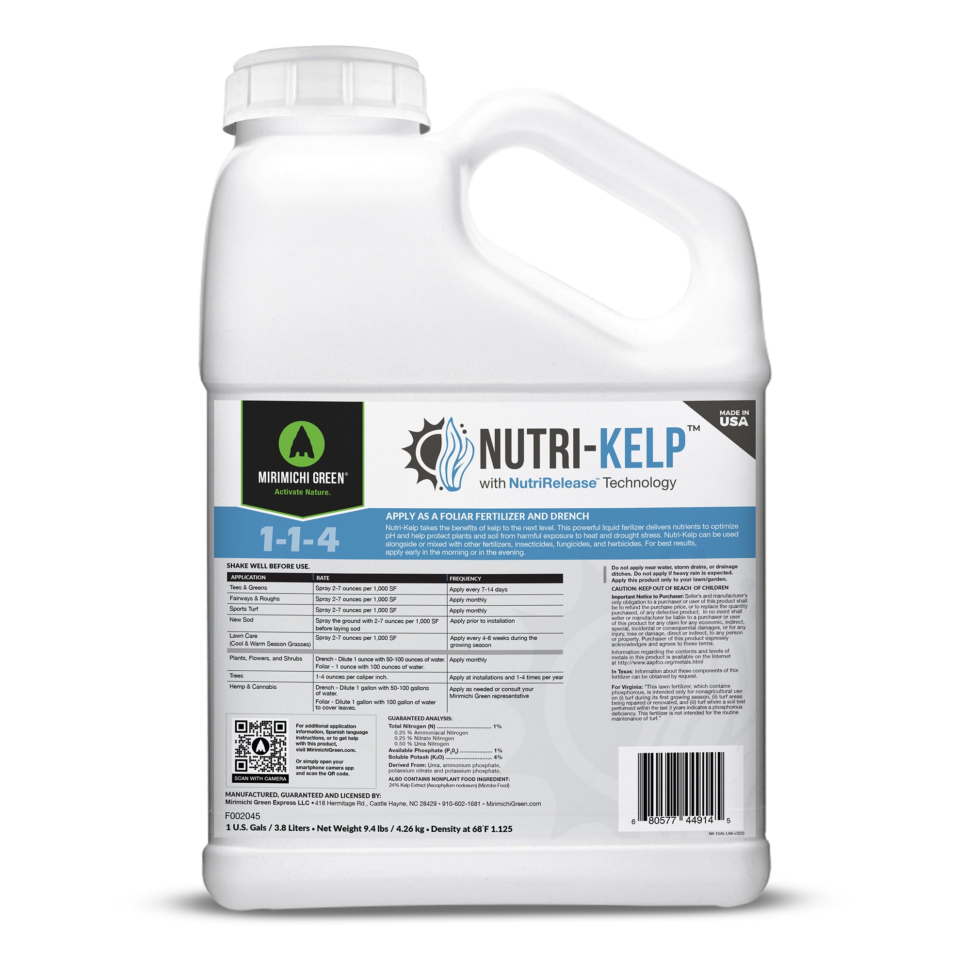 highland rim aquatic plant fertilizer Nutri-Kelp Sea Kelp Liquid Fertilizer with Potassium